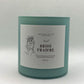 Fresh breeze candle, hand made candle, mint green, front