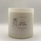 Fresh breeze candle, hand made candle, white, front