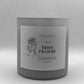 Fresh breeze candle, hand made candle, icey grey, front