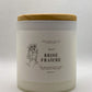 Fresh breeze candle, hand made candle, white, with lid